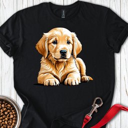 Golden Retriever Puppy T Shirt Gift For Dog Lover