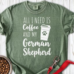 German Shepherd Coffee Premium Tee Gift For Dog Lover
