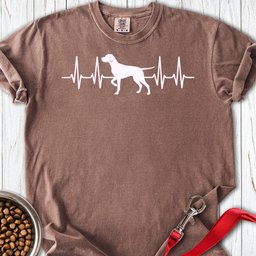 English Pointer Heartbeat Premium Tee Gift For Dog Lover