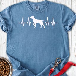 English Pointer Heartbeat Premium Tee Gift For Dog Lover