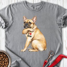 French Bulldog I Love Mom Premium Tee Gift For Mom