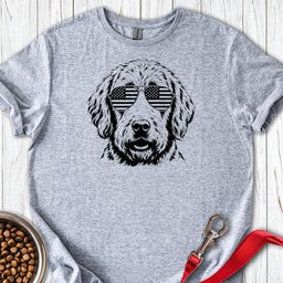 Golden Doodle USA T Shirt Gift For Dog Lover
