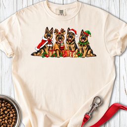 German Shepherd Group Christmas Premium Tee Gift For Dog Lover