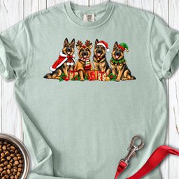 German Shepherd Group Christmas Premium Tee Gift For Dog Lover