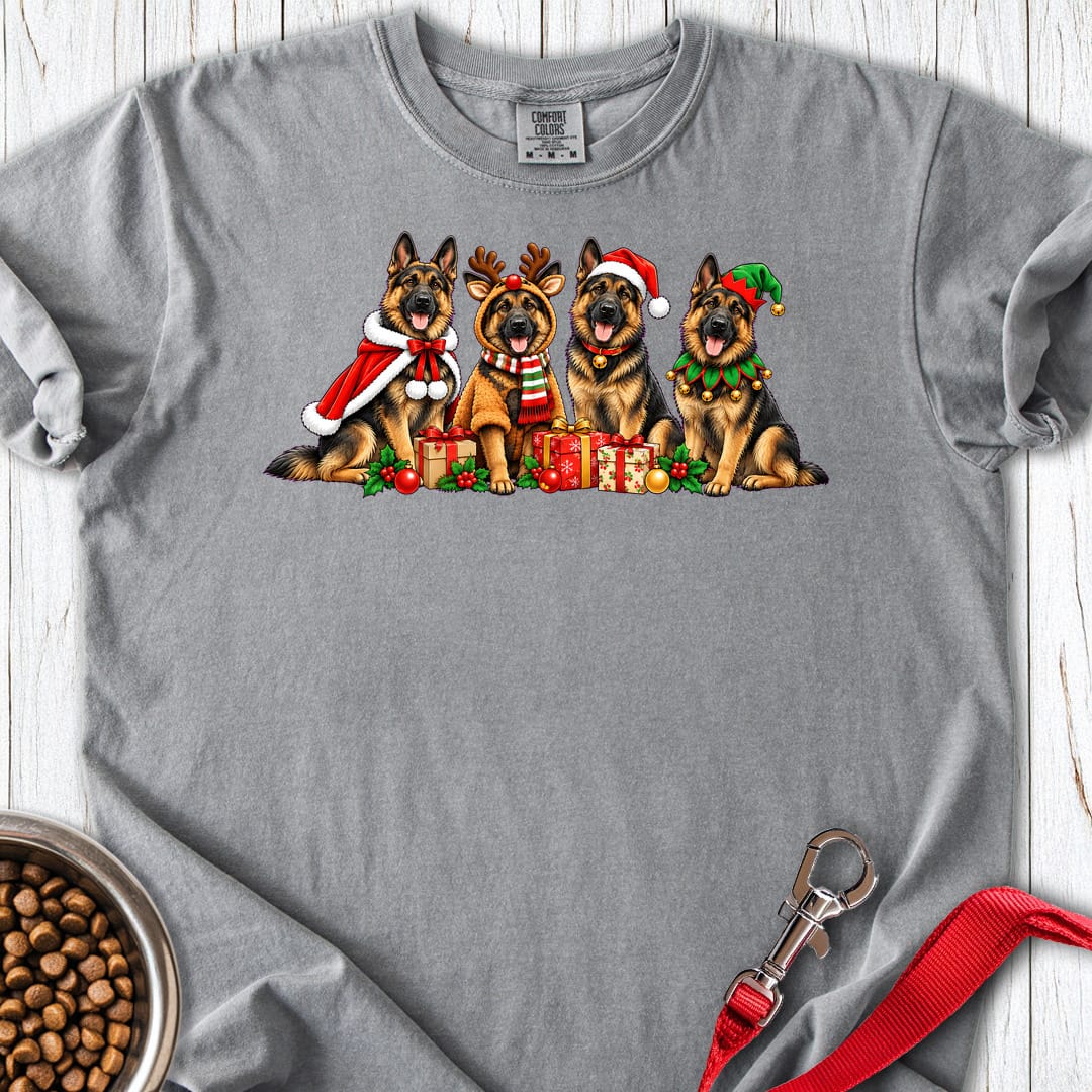 German Shepherd Group Christmas Premium Tee Gift For Dog Lover