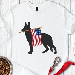 German Shepherd USA T Shirt Gift For Dog Lover