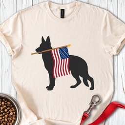 German Shepherd USA T Shirt Gift For Dog Lover