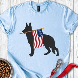 German Shepherd USA T Shirt Gift For Dog Lover