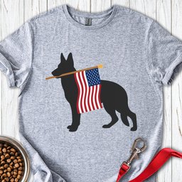 German Shepherd USA T Shirt Gift For Dog Lover