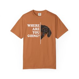 Dachshund Where Are You Going Black And Tan Premium Tee Gift For Dog Lover