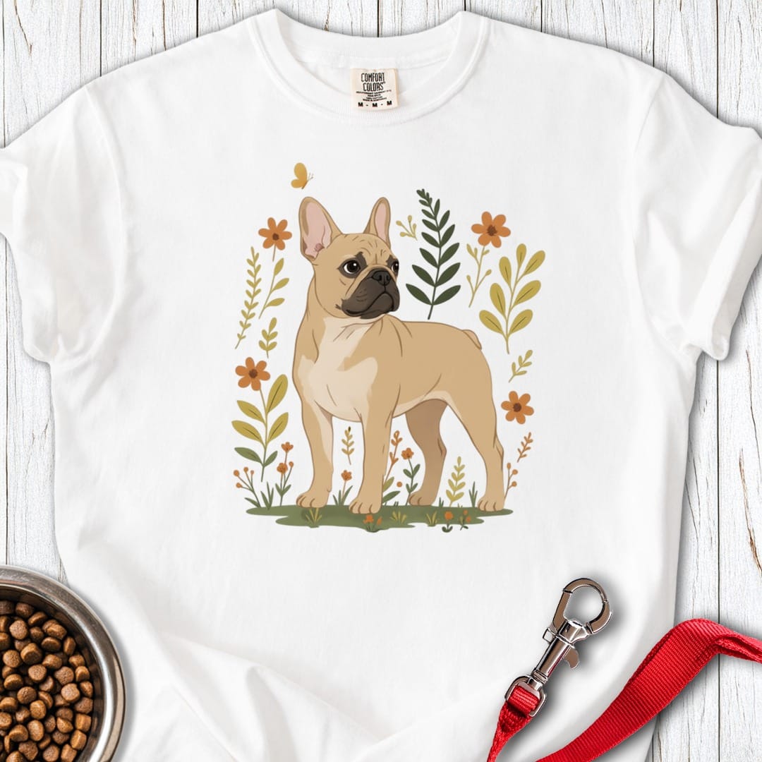 French Bulldog Flowers Premium Tee Gift For Dog Lover