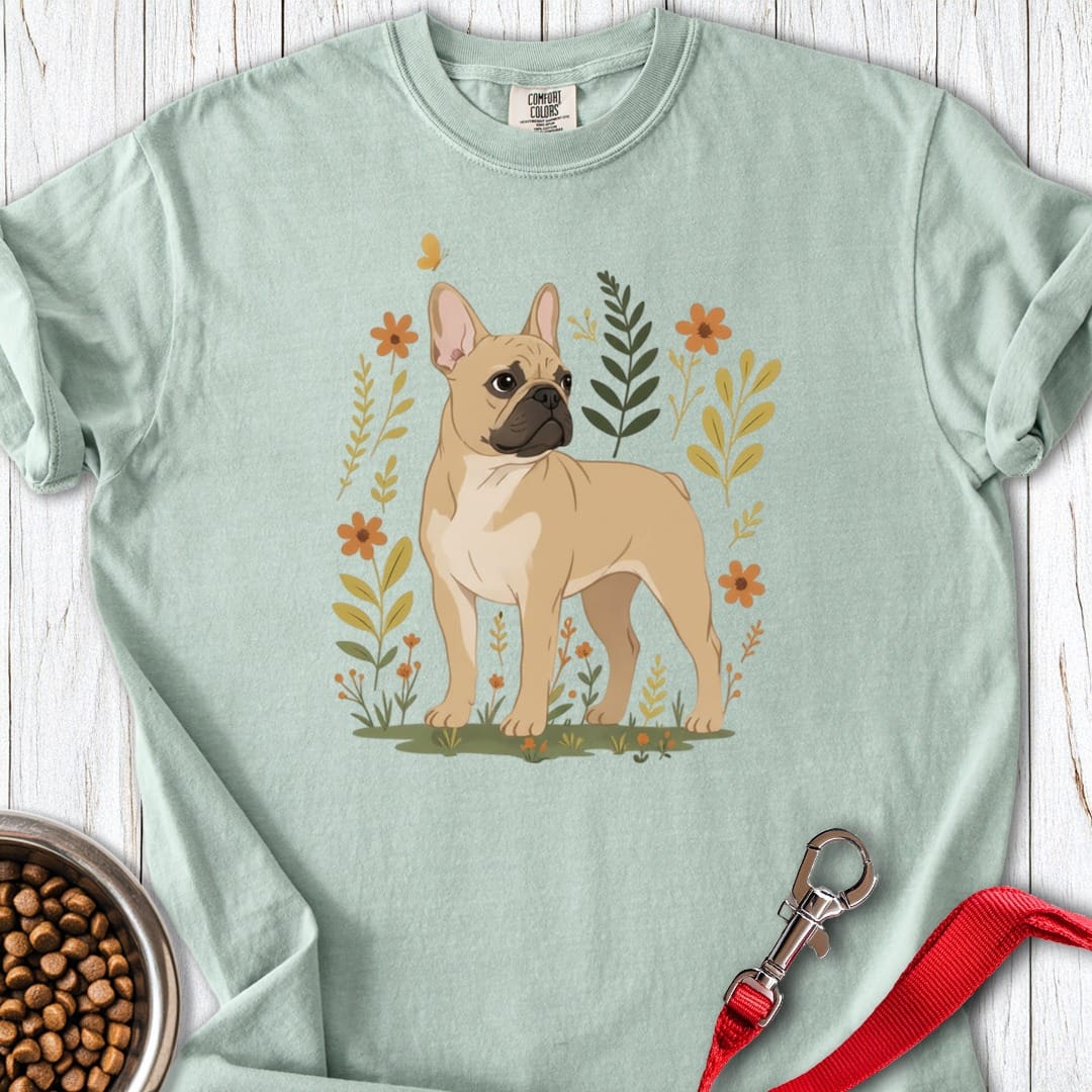 French Bulldog Flowers Premium Tee Gift For Dog Lover