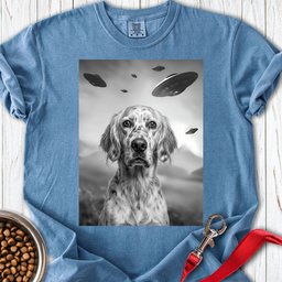 English Setter Ufo Premium Tee Gift For Dog Lover