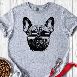 French Bulldog USA T Shirt Gift For Dog Lover