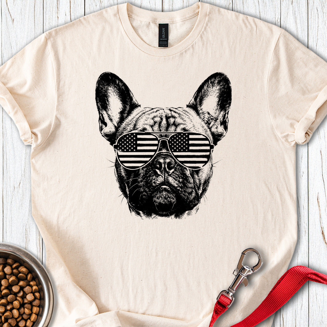 French Bulldog USA T Shirt Gift For Dog Lover