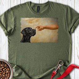 God Creates Black Great Dane T Shirt Gift For Dog Lover