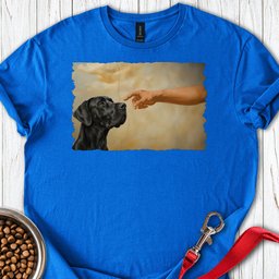 God Creates Black Great Dane T Shirt Gift For Dog Lover