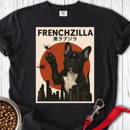 Frenchzilla Premium Tee Gift For Dog Lover