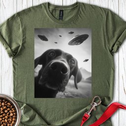 Funny Labrador Ufo T Shirt Gift For Dog Lover