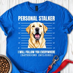 Funny Yellow Labrador Mugshot T Shirt Gift For Dog Lover