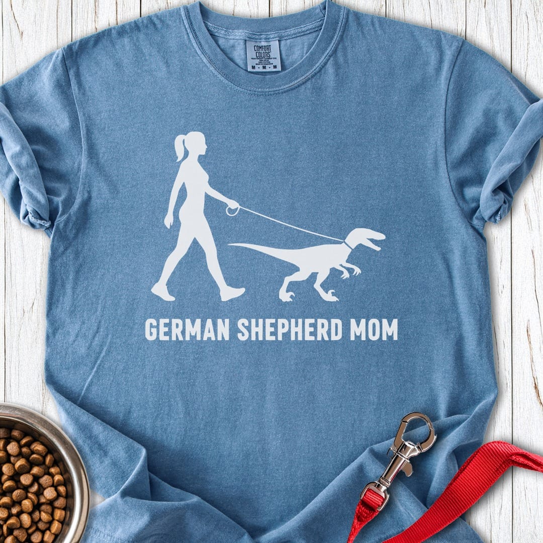 German Shepherd Mom Velociraptor Premium Tee Gift For Mom