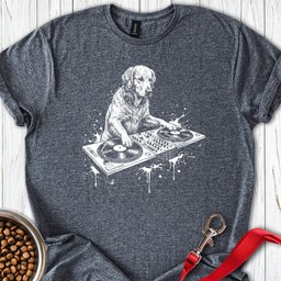 Golden Retriever DJ T Shirt Gift For Dog Lover