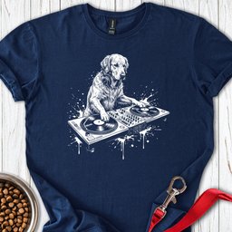 Golden Retriever DJ T Shirt Gift For Dog Lover