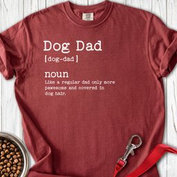 Dog Dad Dictionary Premium Tee Gift For Dad