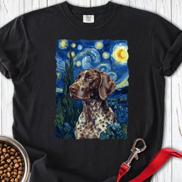 German Shorthaired Pointer Van Gogh Premium Tee Gift For Dog Lover