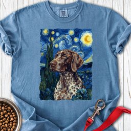German Shorthaired Pointer Van Gogh Premium Tee Gift For Dog Lover
