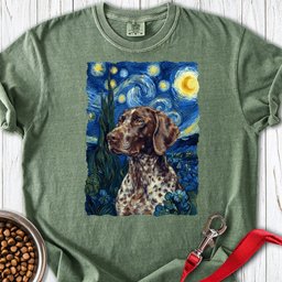 German Shorthaired Pointer Van Gogh Premium Tee Gift For Dog Lover