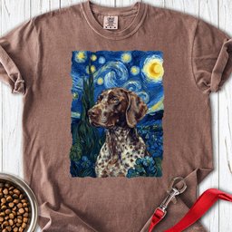 German Shorthaired Pointer Van Gogh Premium Tee Gift For Dog Lover