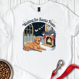 Golden Retriever Santa Paws Christmas T Shirt Gift For Dog Lover