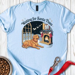 Golden Retriever Santa Paws Christmas T Shirt Gift For Dog Lover
