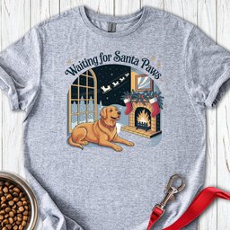 Golden Retriever Santa Paws Christmas T Shirt Gift For Dog Lover