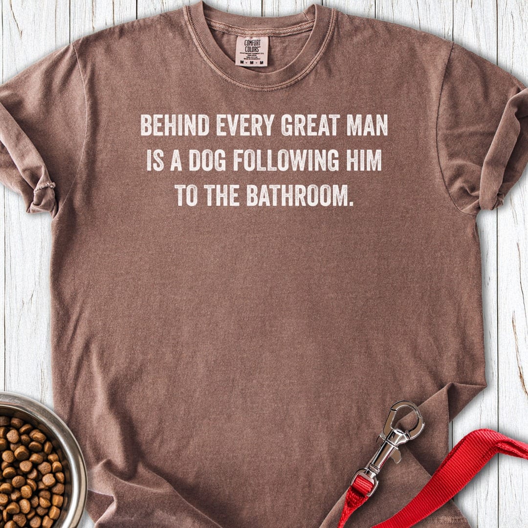 Great Man Dog Following Premium Tee Gift For Dog Lover