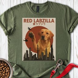 Fox Red Labzilla T Shirt Gift For Dog Lover
