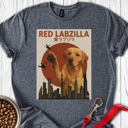 Fox Red Labzilla T Shirt Gift For Dog Lover
