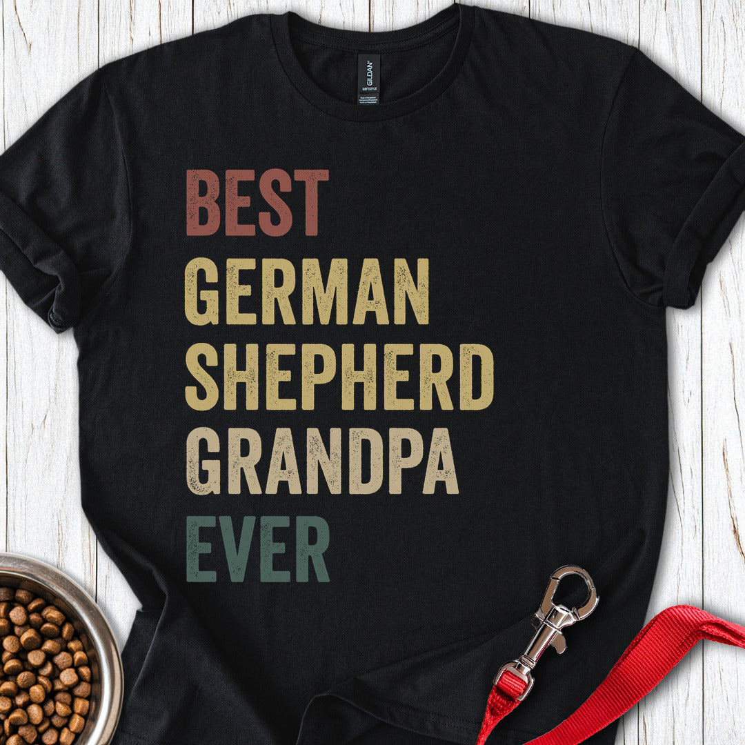 German Shepherd Grandpa T Shirt Gift For Grandpa
