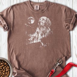 English Setter Moonlight Premium Tee Gift For Dog Lover