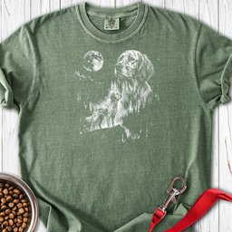 English Setter Moonlight Premium Tee Gift For Dog Lover