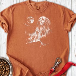 English Setter Moonlight Premium Tee Gift For Dog Lover
