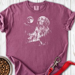English Setter Moonlight Premium Tee Gift For Dog Lover