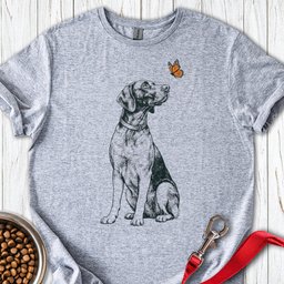 German Shorthaired Pointer Butterfly T Shirt Gift For Dog Lover