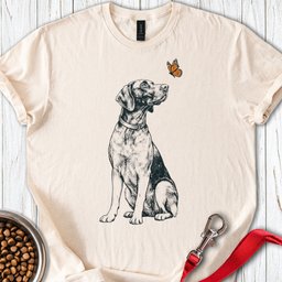 German Shorthaired Pointer Butterfly T Shirt Gift For Dog Lover