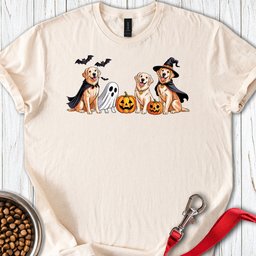 Golden Retriever Halloween T Shirt Gift For Dog Lover