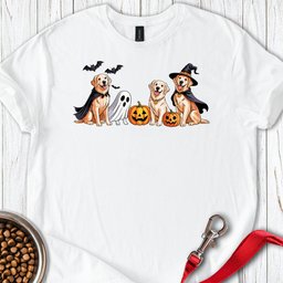 Golden Retriever Halloween T Shirt Gift For Dog Lover