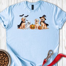 Golden Retriever Halloween T Shirt Gift For Dog Lover