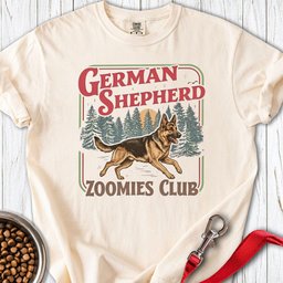 German Shepherd Zoomies Club Premium Tee Gift For Dog Lover