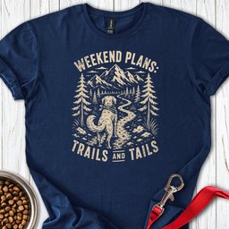 Hiking Golden Retriever T Shirt Gift For Dog Lover
